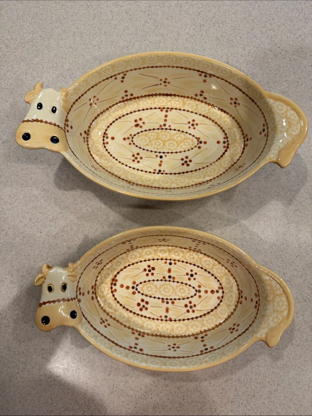 Temptations Cream Old Workd Cow casserole  - Set of 2